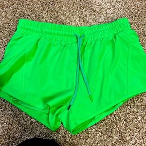Zyia Active Velocity Lime Green Shorts Size Small